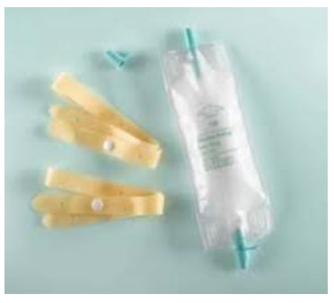BARD Dispoz-a-Bag Leg Bag, 19 oz (560 mL) with latex leg straps, each