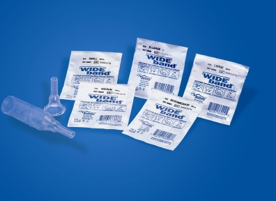 BARD 36102 Male External Catheter Wide Band® Self-Adhesive, Silicone, Medium 29 mm, box of 100