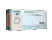 DISPOSAMED MPFT702 Latex, Powder-Free Medical Examination Gloves, Medium, box of 100