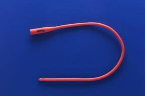 TELEFLEX Rusch 351008 Red Rubber Latex Intermittent Catheter, 8 FR, box of 100